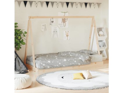 Dětská postel 90 x 200 cm masivní borové dřevo [834537]