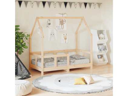 Dětská postel 70 x 140 cm masivní borové dřevo [835721]