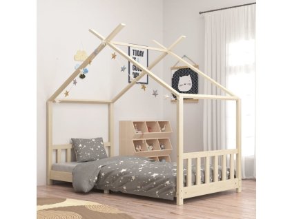 Rám dětské postele masivní borové dřevo 90 x 200 cm [283366]