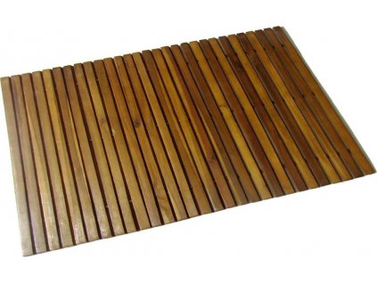 Koupelnová předložka z akáciového dřeva 80 x 50 cm [41586]