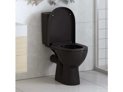 Toaletní sedátko pomalé sklápění rychloupínací [145023] (Barva Černá)