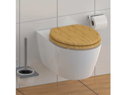 WC prkénko se soft-close mechanismem NATURAL BAMBOO [438760]