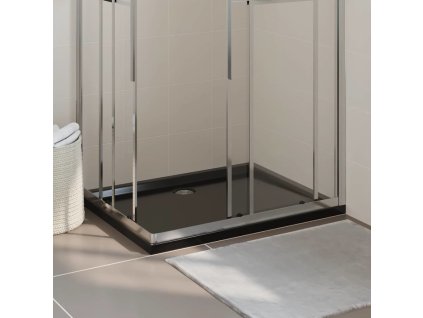 Obdélníková sprchová vanička ABS 80 x 100 cm [148912] (Barva Černá)