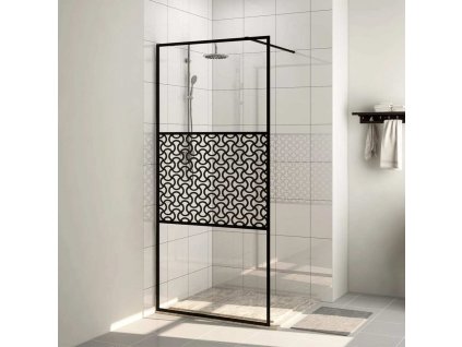 Zástěna do průchozí sprchy čiré ESG sklo 90 x 195 cm [151029]