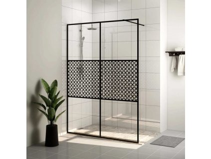 Zástěna do průchozí sprchy čiré ESG sklo 140 x 195 cm [151032]