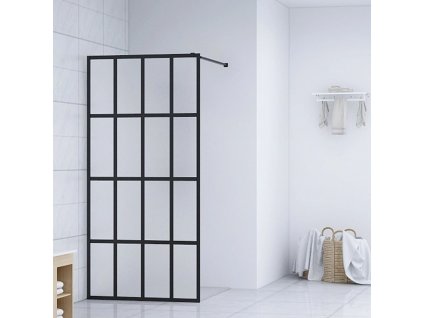 Zástěna do průchozí sprchy čiré tvrzené sklo 100 x 195 cm [145686]