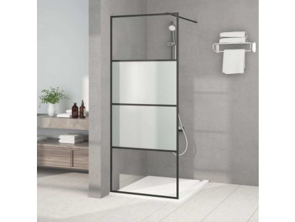 Sprchová zástěna walk-in 80x195 cm napůl mléčné ESG sklo [152125]