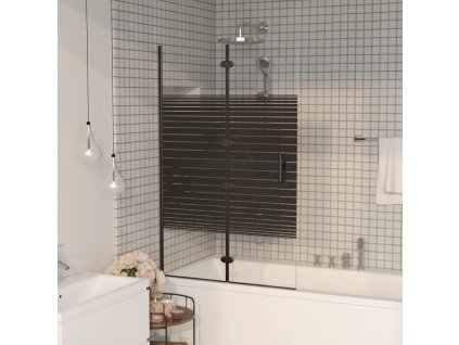 Skládací sprchový kout ESG 80 x 140 cm černý [150740]