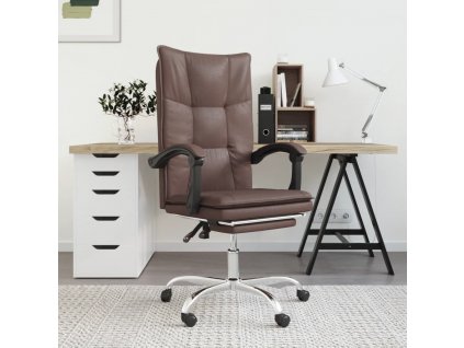 Polohovací kancelářská židle umělá kůže [349754]