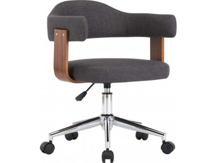 Otočná kancelářská židle ohýbané dřevo a textil [3054840]