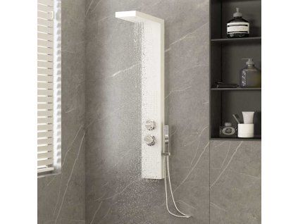 Sprchový panel set hliník [151415] (Barva Bílá)