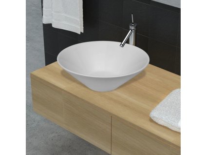 Umyvadlo 42 x 14 cm keramika [140706] (Barva Bílá)