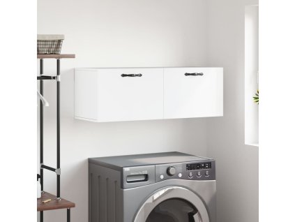 Nástěnná skříňka 100x36,5x35 cm kompozitní dřevo [830124] (Barva Bílá)