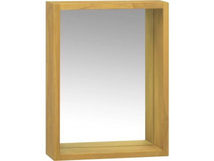 Zrcadlová skříňka 30 x 10 x 40 cm masivní teakové dřevo [338243]