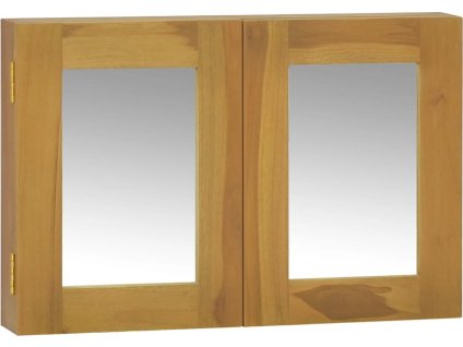 Zrcadlová skříňka 60 x 10 x 40 cm masivní teakové dřevo [338242]