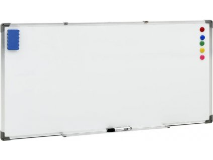 Magnetická tabule bílá 110 x 60 cm ocel [150737]