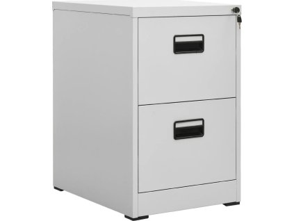 Kancelářská skříň 46 x 62 x 72,5 cm ocel [336271] (Barva Světle šedá)