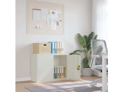 Kartotéka 90 x 40 x 70 cm ocel [339721] (Barva Světle šedá)