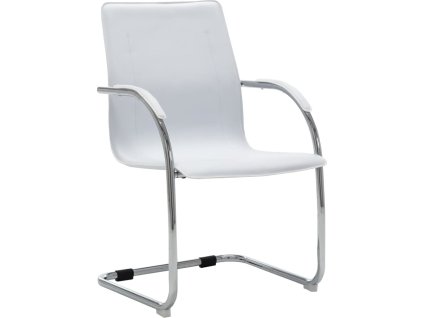 Konzolová kancelářská židle umělá kůže [289359] (Barva Bílá)