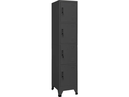 Uzamykatelná skříň 38 x 45 x 180 cm ocel [339787] (Barva Antracitová)