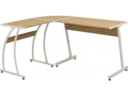 Rohový psací stůl kompozitní dřevo [20133]