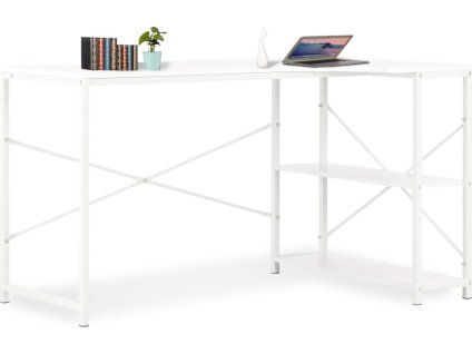 PC stůl 120 x 72 x 70 cm [20263] (Barva bílá a dub)