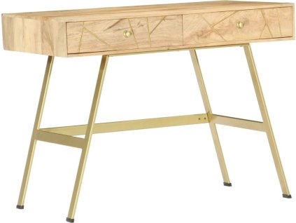 Psací stůl se zásuvkami 100x55x75 cm masivní mangovníkové dřevo [286150]