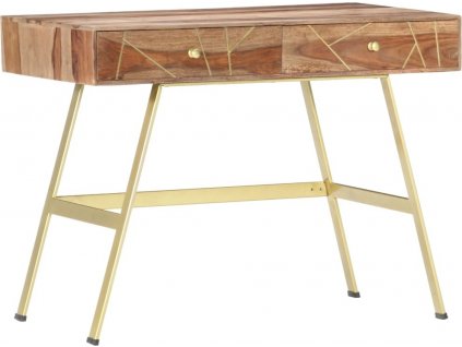 Psací stůl se zásuvkami 100x55x75 cm masivní sheeshamové dřevo [286151]