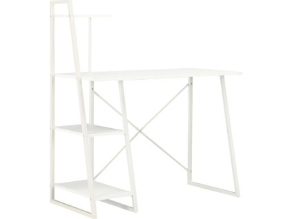 Psací stůl s poličkami 102 x 50 x 117 cm [20282] (Barva Bílá)