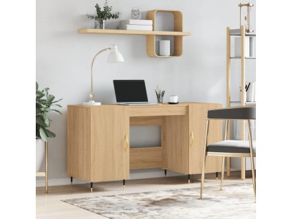 Psací stůl 140 x 50 x 75 cm kompozitní dřevo [829527] (Barva dub sonoma)