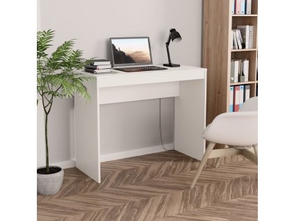 Psací stůl 90 x 40 x 72 cm, konstrukční dřevo [800378] (Barva Bílá)