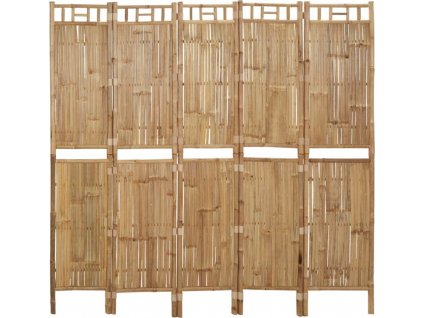 5dílný paraván bambus 200 x 180 cm [341750]
