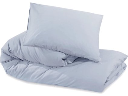 Sada ložního prádla 155 x 220 cm lehké mikrovlákno [135959] (Barva Šedá)
