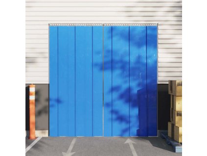 Závěs do dveří 300 mm x 2,6 mm 25 m PVC [153874] (Barva Modrá)