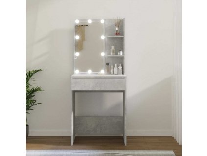 Toaletní stolek s LED 60 x 40 x 140 cm [808832]