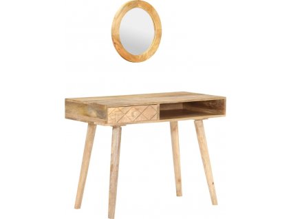 Toaletní stolek 100 x 50 x 76 cm masivní mangovníkové dřevo [289636]