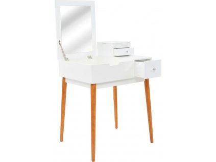 Toaletní stolek se zrcadlem MDF 60 x 50 x 86 cm [245752]