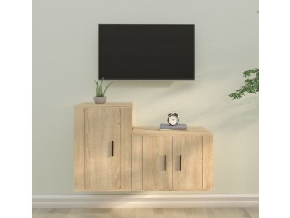2dílný set TV skříněk kompozitní dřevo [3188449]