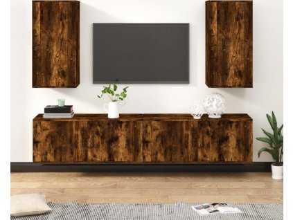 4dílný set TV skříněk kompozitní dřevo [3188695]