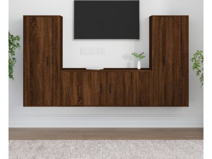 3dílný set TV skříněk kompozitní dřevo [3188759]