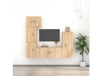 5dílný set TV skříněk kompozitní dřevo [3188809]