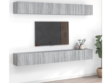 TV stolky 8 ks dřevotříska [3078727] (Barva Bílá)