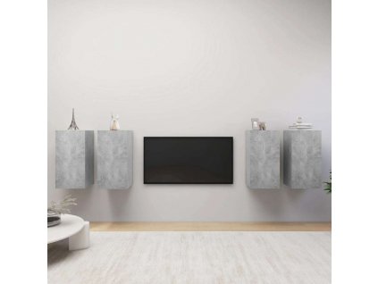 TV skříňky 4 ks 30,5 x 30 x 60 cm kompozitní dřevo [3079160]
