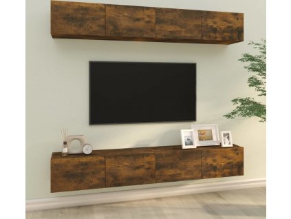 Nástěnné TV skříňky 4 ks 100 x 30 x 30 cm [3114195]