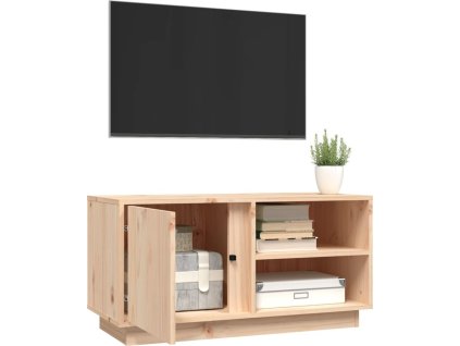 TV skříňka 80x35x40,5 cm masivní borové dřevo [814464]