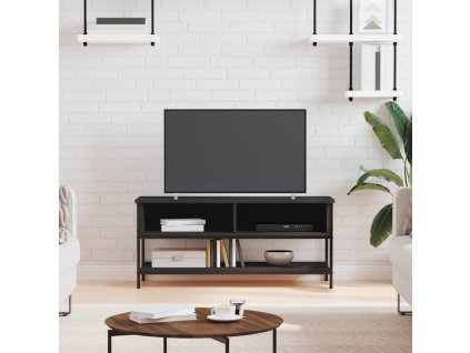 TV skříňka 100 x 35 x 45 cm kompozitní dřevo [832783] (Barva Černá)