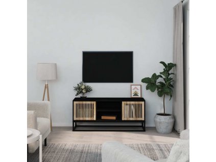 TV skříňka 105 x 30 x 45 cm kompozitní dřevo a železo [352098]