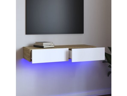 TV skříňka s LED osvětlením 90 x 35 x 15,5 cm [832872]