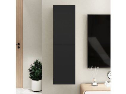 TV stolek 30,5x30x110 cm kompozitní dřevo [803364] (Barva Černá)