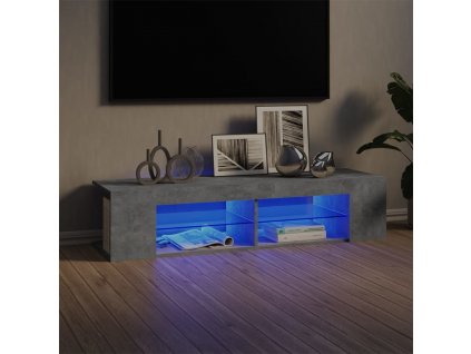 TV skříňka s LED osvětlením 135x39x30 cm [804231]